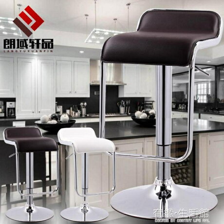 吧台椅升降現代簡約吧凳酒吧椅子旋轉吧椅靠背高腳凳子收銀前台椅閒庭美家 閒庭美家 Rakuten樂天市場