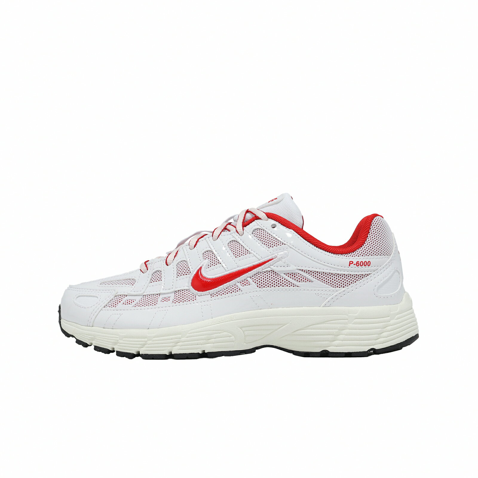 Nike 休閒鞋 P-6000 GS 大童 女鞋 白 紅 緩震 IQ1134-161