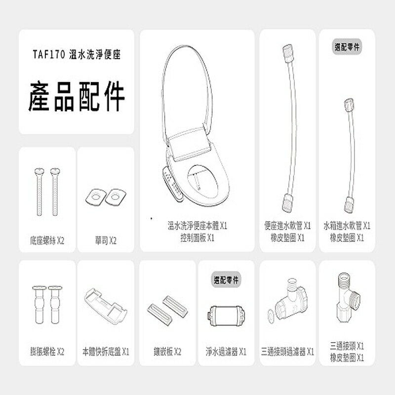 CAESAR 凱撒衛浴 TAF170 逸潔電腦馬桶座 溫水洗淨便座 免治馬桶座 瞬熱式 110V 高雄永興照明廚衛【領券滿額再折千12/31止】 4