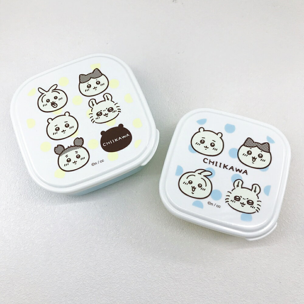 日本製 Chiikawa 吉伊卡哇 食物保存盒 保鮮盒 二件組｜小鶴日貨