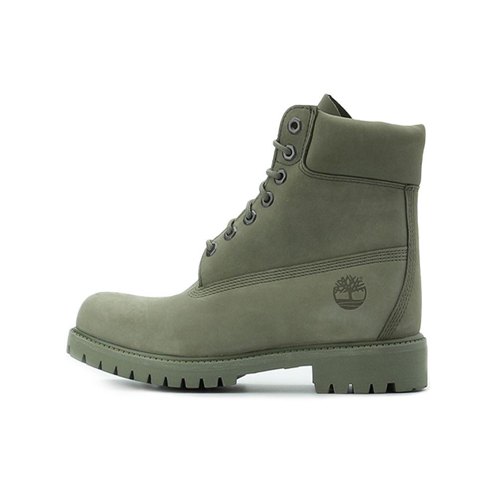 TIMBERLAND PREMIUM WP 磨砂革6吋防潑水靴 綠 A5PD4 男鞋