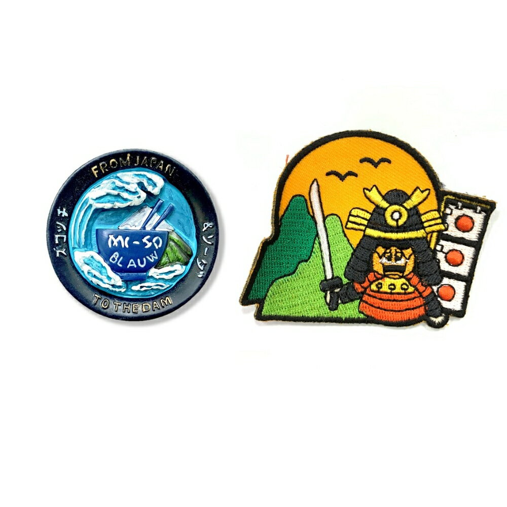 日本富士山味增留言板磁力貼+日本 Q版 古戰士補丁【2件組】磁鐵冰箱貼 可愛磁鐵 立體磁鐵 造型立體磁鐵 交換禮物 磁鐵