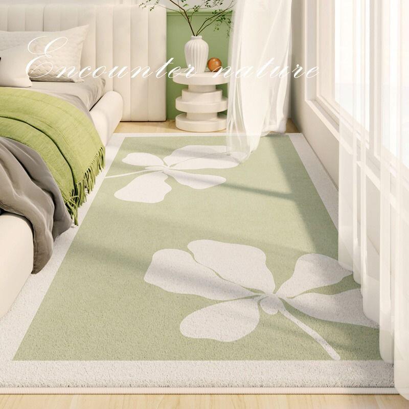 地毯 房間地毯 客廳地毯 床邊地毯 臥室地毯臥室床邊毯 高級感房間耐臟加厚床邊地毯 長條免打理床下