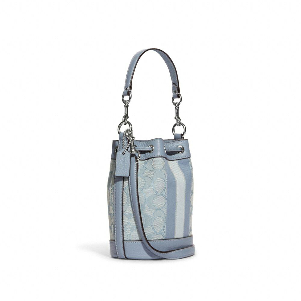 精選★COACH MINI DEMPSEY 香布雷標志條紋水桶包 C8322 (預購)~【夏日美包★菲尼斯 國際精品↘3折起】 8