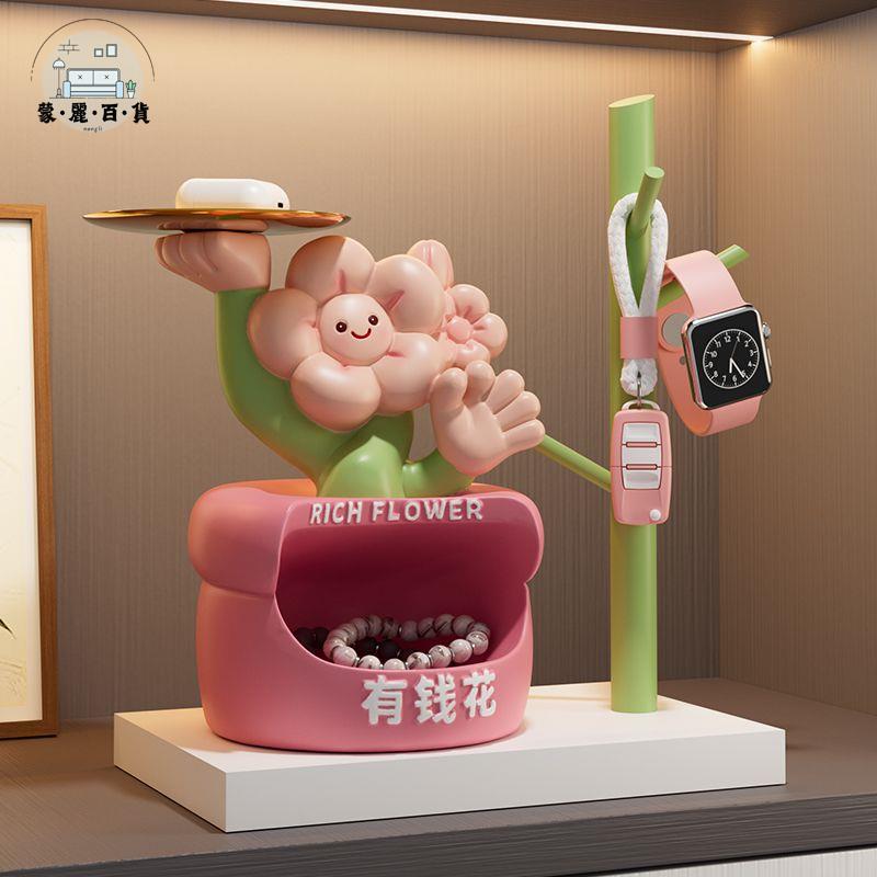 收納架 鑰匙收納架 不要焦慮有錢花鑰匙收納玄關擺件入戶進門口鞋櫃裝飾喬遷新居禮品特惠/全館折扣 可開發票 s5412