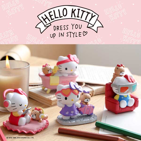 全套4款【正版授權】Hello Kitty 友你真好 盒玩 擺飾 凱蒂貓 研達 Toy Friend - 793545