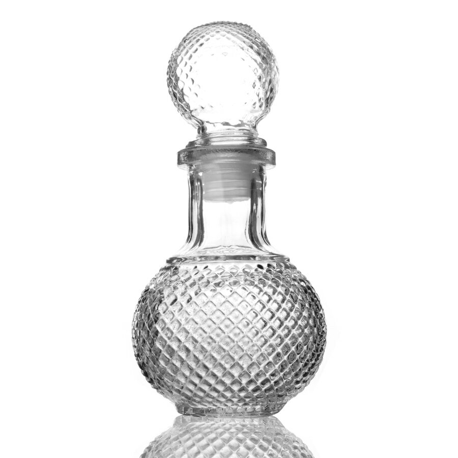250ML小號球形鉆石玻璃紅酒瓶酒樽調酒酒具酒壺酒壇葡萄酒瓶