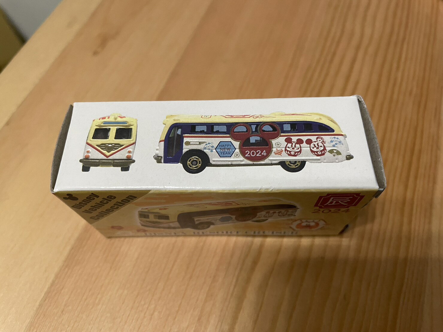 【現貨】東京迪士尼 tokyo disney 新年限定 tomica聯名小巴士模型 黃色小巴士 達摩米奇米妮木須龍