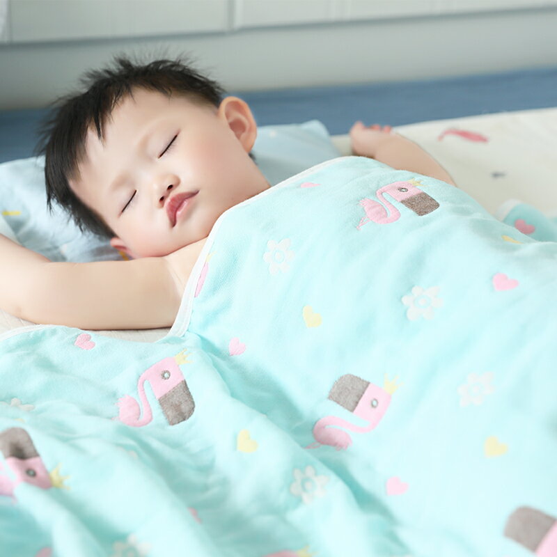 嬰兒蓋毯 寶寶純棉紗布空調被毛毯 兒童浴巾小被子小毯子薄款夏季
