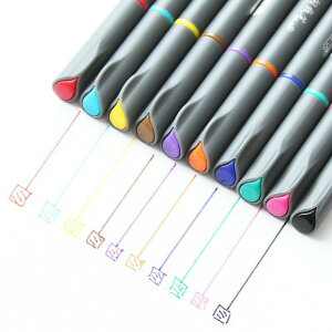 中柏SR-153彩色勾線筆0.38 繪圖描邊針管筆描邊筆辦公文具10色