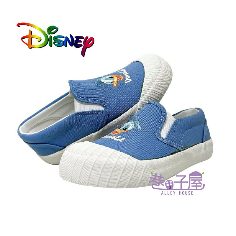 迪士尼DISNEY 唐老鴨 親子鞋 繡圖 奶油餅乾 懶人鞋 帆布鞋 [120112] 藍 MIT台灣製造【巷子屋】