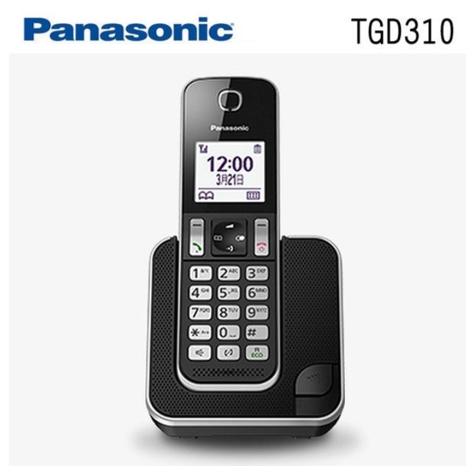 台灣哈里 國際 Panasonic DECT數位式無線電話 KX-TGD310 / 中文功能顯示