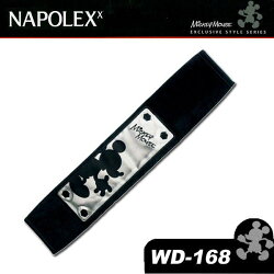 權世界@汽車用品 日本 NAPOLEX Disney 米奇 安全帶護套 銀黑色 WD-168