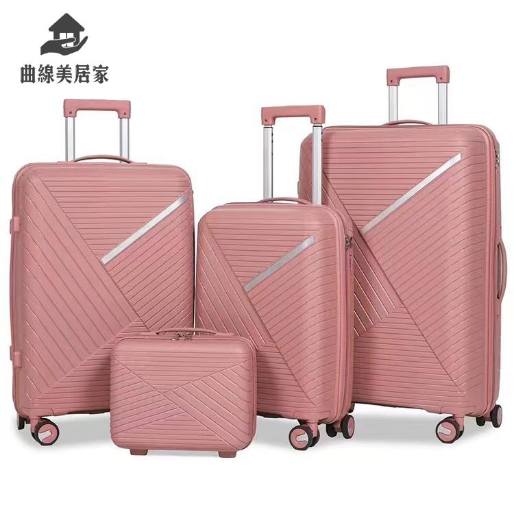 廠家清倉 登機箱 行旅箱 行李箱 外貿pp行李箱高顏值大容量防爆拉鏈旅行箱時尚高顏值拉桿登機箱包 八折下殺wy20