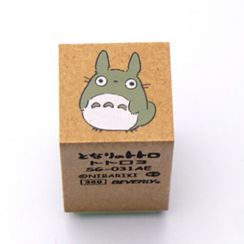 真愛日本 宮崎駿 吉卜力 龍貓 日本製 木製印章 綠龍貓站姿 印章 卡通印章 獎勵印章 文具 5080100046