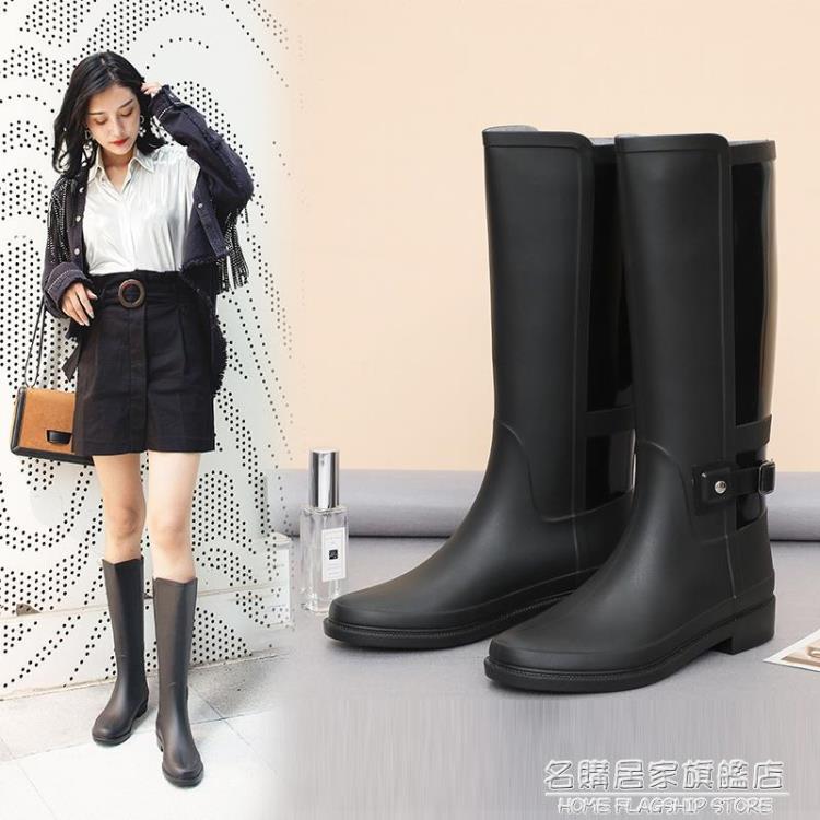 韓版新款雨鞋女時尚成人膠鞋高筒防水雨靴長筒水靴防水鞋防滑套鞋