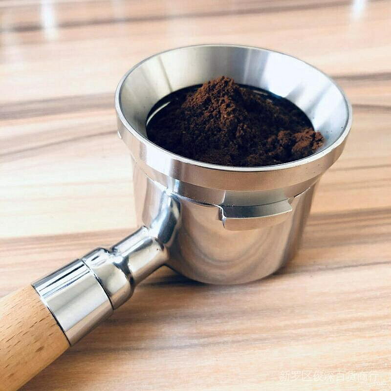 （咖啡用品與配件）爆款！ 51/53/58接粉器咖啡防飛粉定量環304不鏽鋼意式磨豆機防飛粉通用 899
