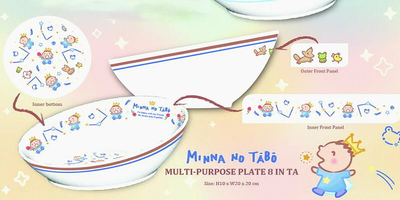 asdfkitty*TABO大寶/大口仔 陶瓷沙拉盤/斜口碗/可裝點心.咖哩飯.燴飯.羹湯菜-SANRIO正版商品