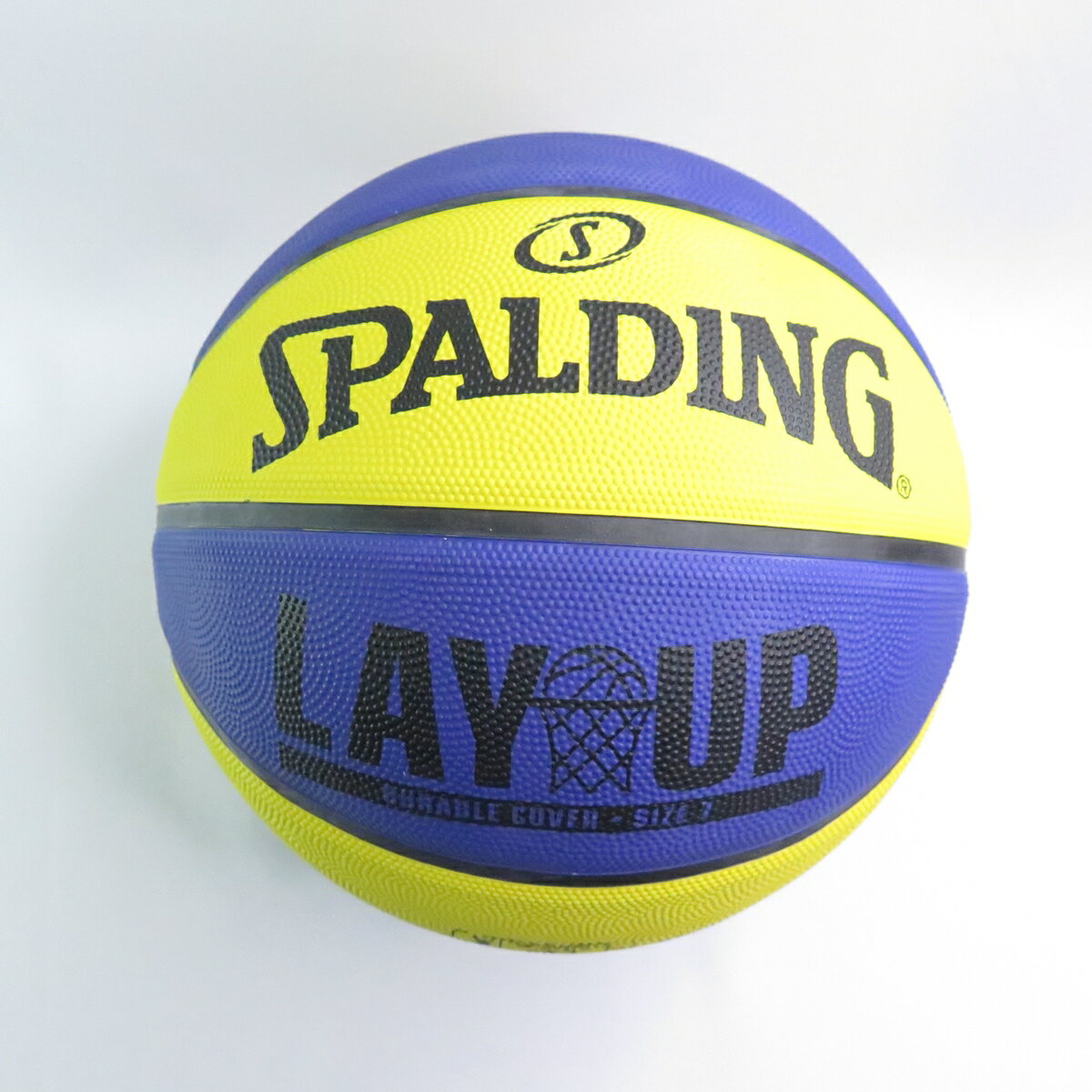 SPALDING LAY UP SPA84551 橡膠 7號籃球 藍/黃【iSport愛運動】