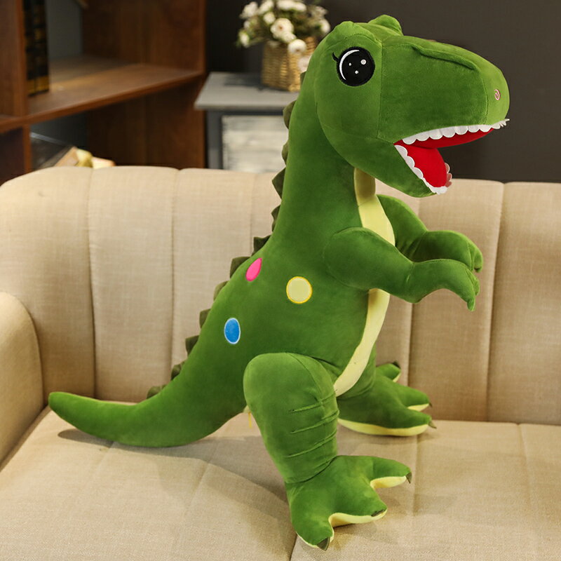 毛絨娃娃 公仔 玩偶 抱枕 恐龍毛絨玩具霸王龍公仔玩偶睡覺抱枕小大號布娃娃男生版男孩兒童【MJ20109】 9