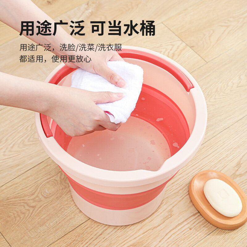 折疊水桶車載可攜式戶外趕海釣魚桶加厚大小號塑膠家用學生宿舍雪