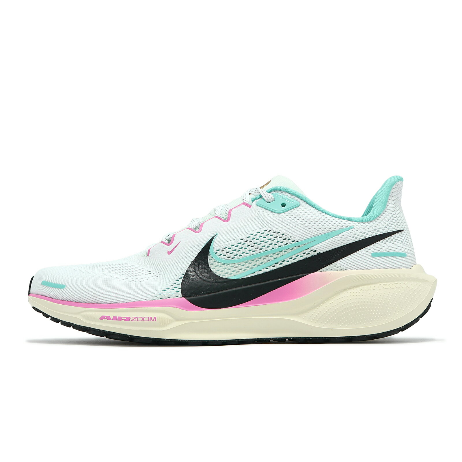 Nike 慢跑鞋 Air Zoom Pegasus 41 男鞋 白 粉紅 綠 小飛馬 運動鞋 HM3703-161