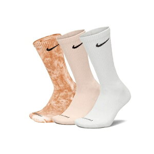 【滿額現折300】NIKE 襪子 EVERYDAY 白 粉橘 渲染 三雙一組 長襪 FB9948-905