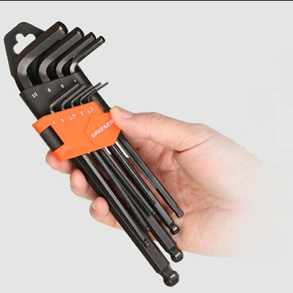 出清促銷】 綠林六角扳手套裝工具六角板手內六角板手六角扳手內六角扳手L型板手9件組| SUEY23320722 | 樂天市場Rakuten