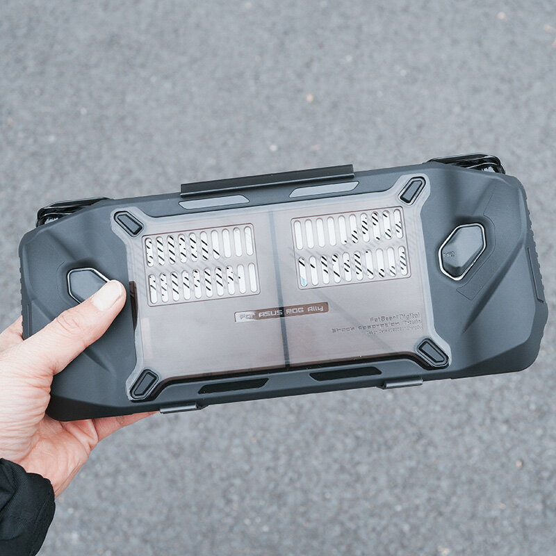 肥熊適用於ASUS華碩ROG Ally電腦掌機遊戲本便攜防摔保護套保護殼防摔殼戶外戰術機能風
