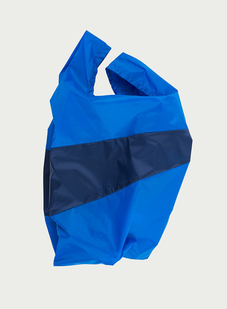 荷蘭 Susan Bijl 防潑水超輕量購物袋 #L (就是藍/海軍藍)