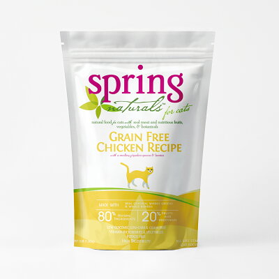 【Spring Naturals 曙光】無穀滋養雞肉 全齡貓 天然寵物食譜 貓飼料 貓糧-12磅