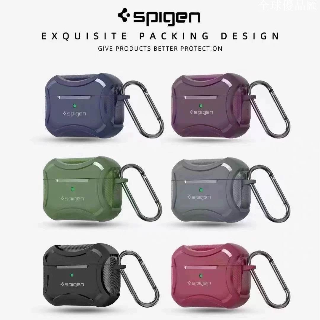 【全球優品匯】Spigen適用Airpods pro 2蘋果AirPods 3掛鉤保護套保護殼第2代藍牙無線耳機充電盒子防摔硅膠外殼