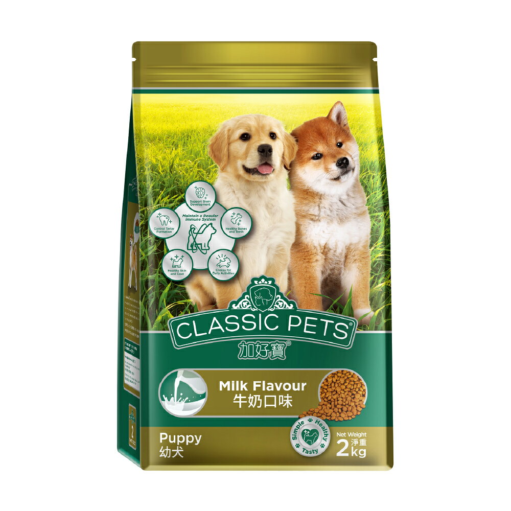 Classic Pets 加好寶幼犬乾狗糧-牛奶口味 2KG 0