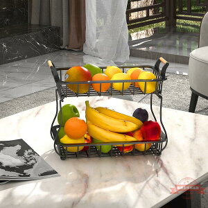 直供水果置物架菜架子雙層可拆卸果蔬收納籃家用水果收納架