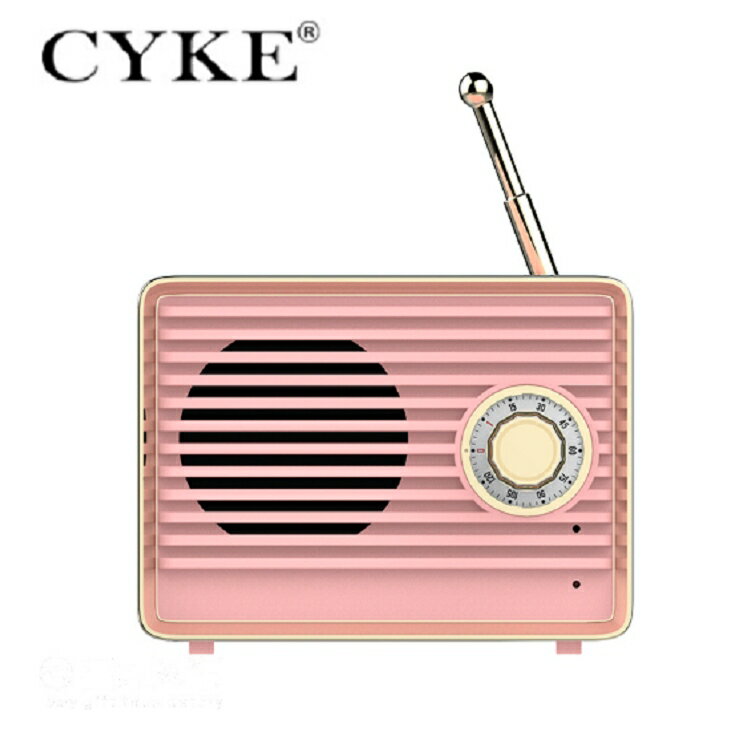 【超取免運】CYKE 新款 復古 無線 藍芽 記憶 音箱 輕巧 可愛 ins 音響 藍芽 隨身聽 音響 廣播 喇叭 重低音 禮物 【X019】