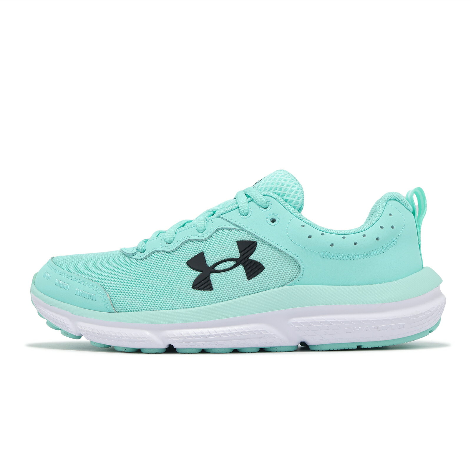 Under Armour UA 慢跑鞋 Charged Assert 10 女鞋 湖水綠 黑 緩震 穩定 運動鞋 UA 3026179300