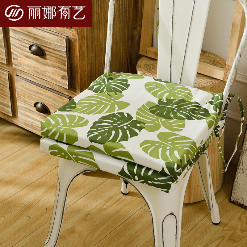 現代簡約棉麻餐椅墊通用加厚坐墊 北歐布藝辦公室椅子坐墊 海綿墊