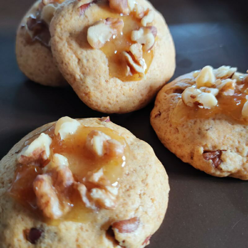 【BakerShop 貝克夏】核桃甜橙手工餡餅 || 袋裝225克，約5片