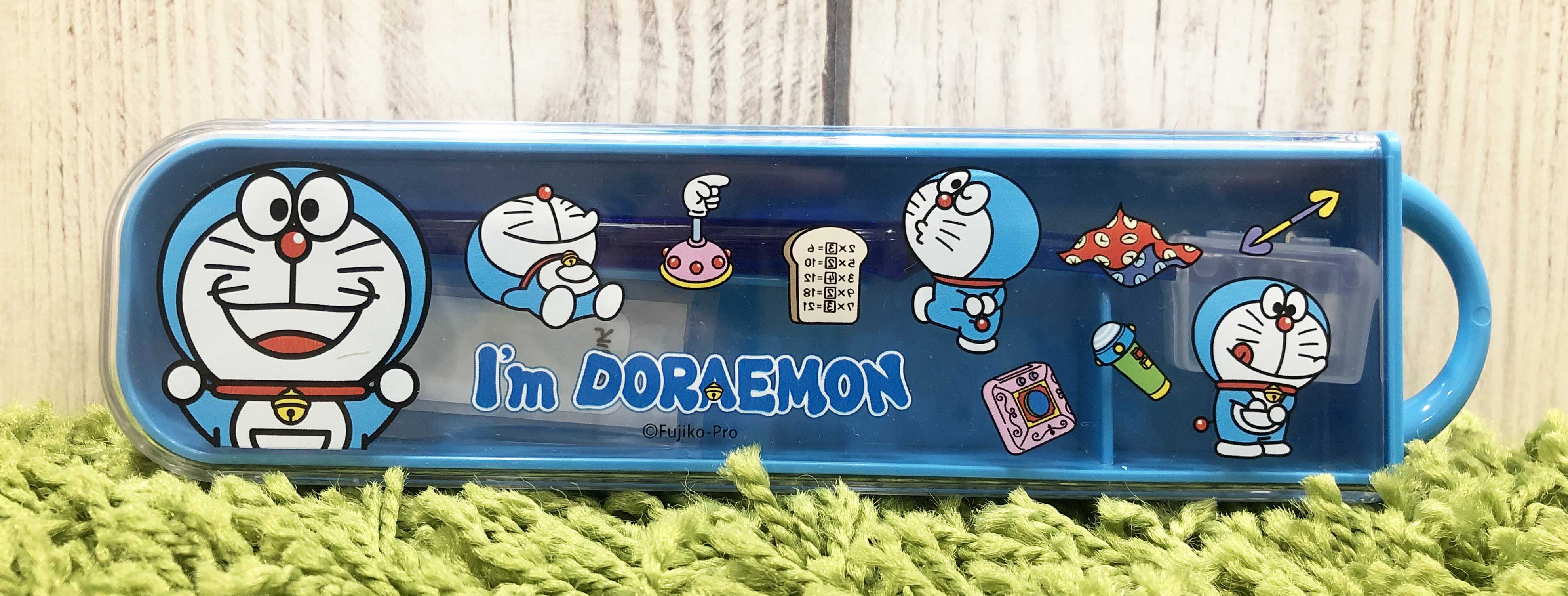 【震撼精品百貨】Doraemon_哆啦A夢~Doraemon牙刷組附盒*07038