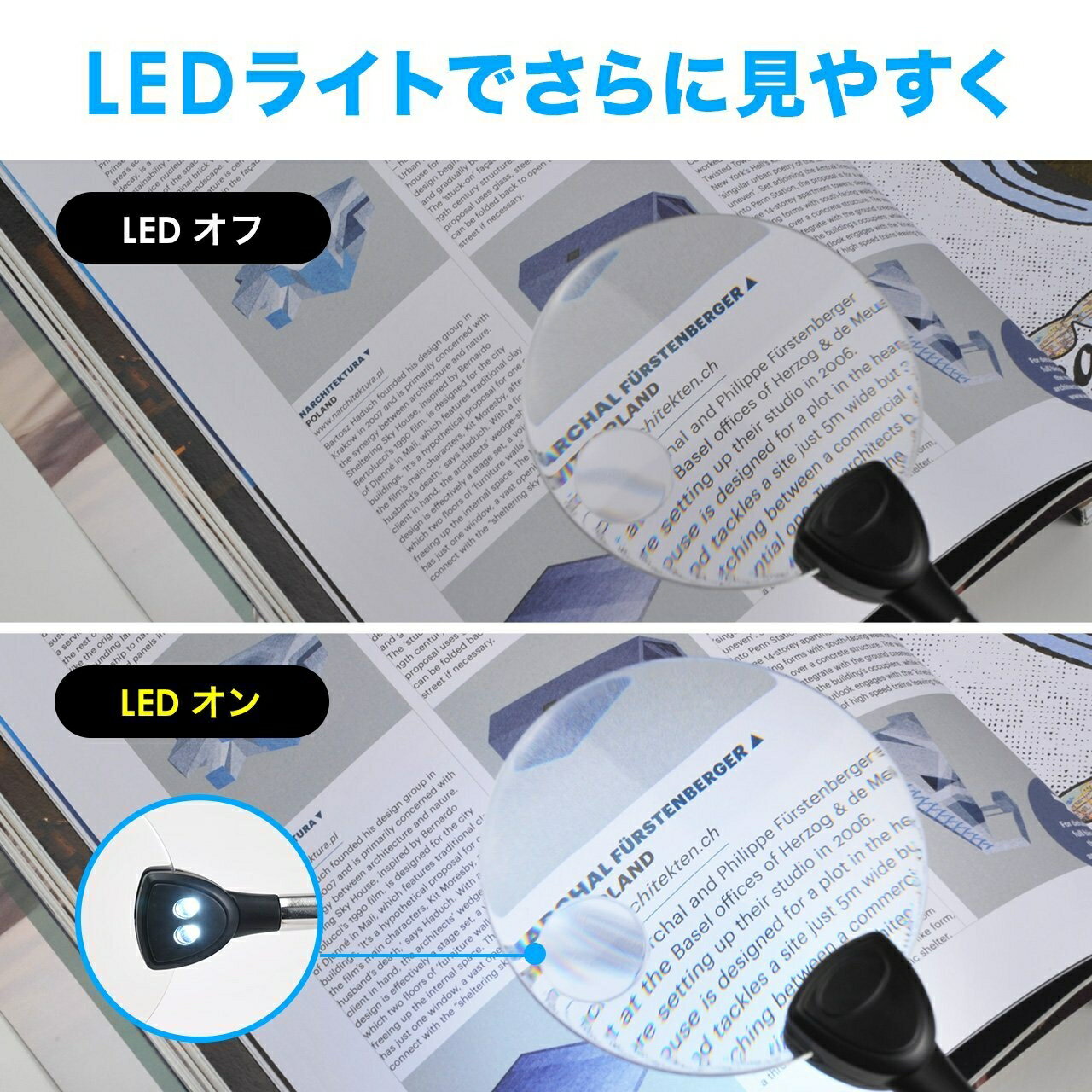 空運 日本 閱讀用 廣角放大鏡 桌上型(11cm) 多功能精密工作 孝親禮物【小福部屋】 5
