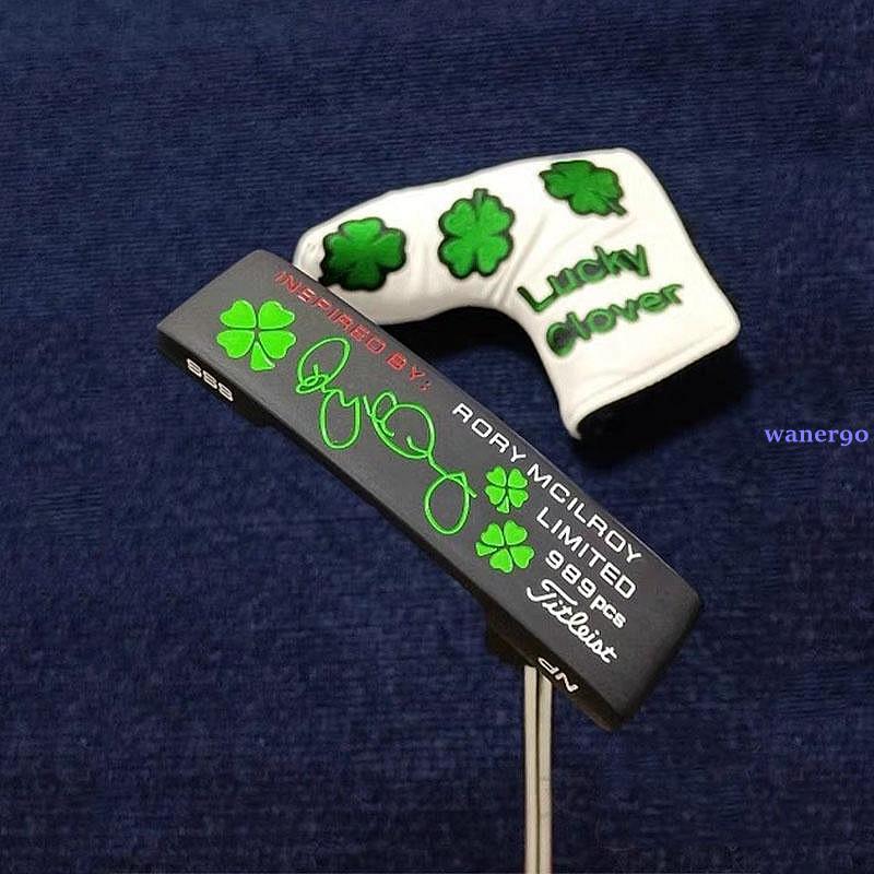 Titleist Scotty Cameron 高爾夫推桿 經典直字長條型 黑色四葉草 球桿 帶鋅合金頭 右手