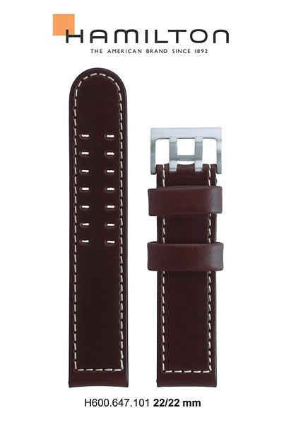 HAMILTON 漢米爾頓-原廠錶帶-(H600647101)-22-22mm-黑色(含扣)【刷卡回饋 分期0利率】【APP下單點數13倍送】