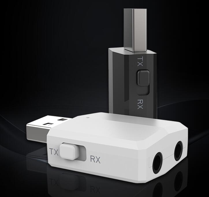 5.0無線發射接收器AUX無損音頻轉3.5MM耳機老式音響功放臺式USB口 全館免運