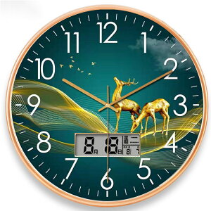 時鐘靜音掛鐘客廳石英鐘錶臥室掛錶大氣簡約時鐘現代創意家用鐘錶