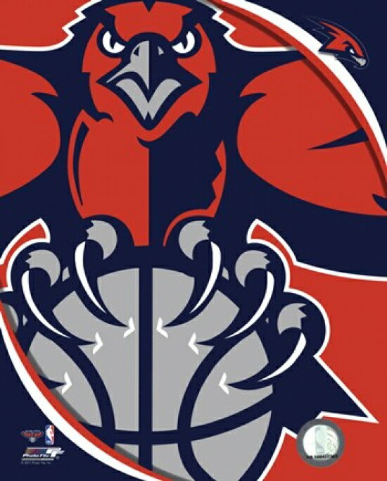 Posterazzi Atlanta Hawks Team Logo Photo Print (20 x 24)