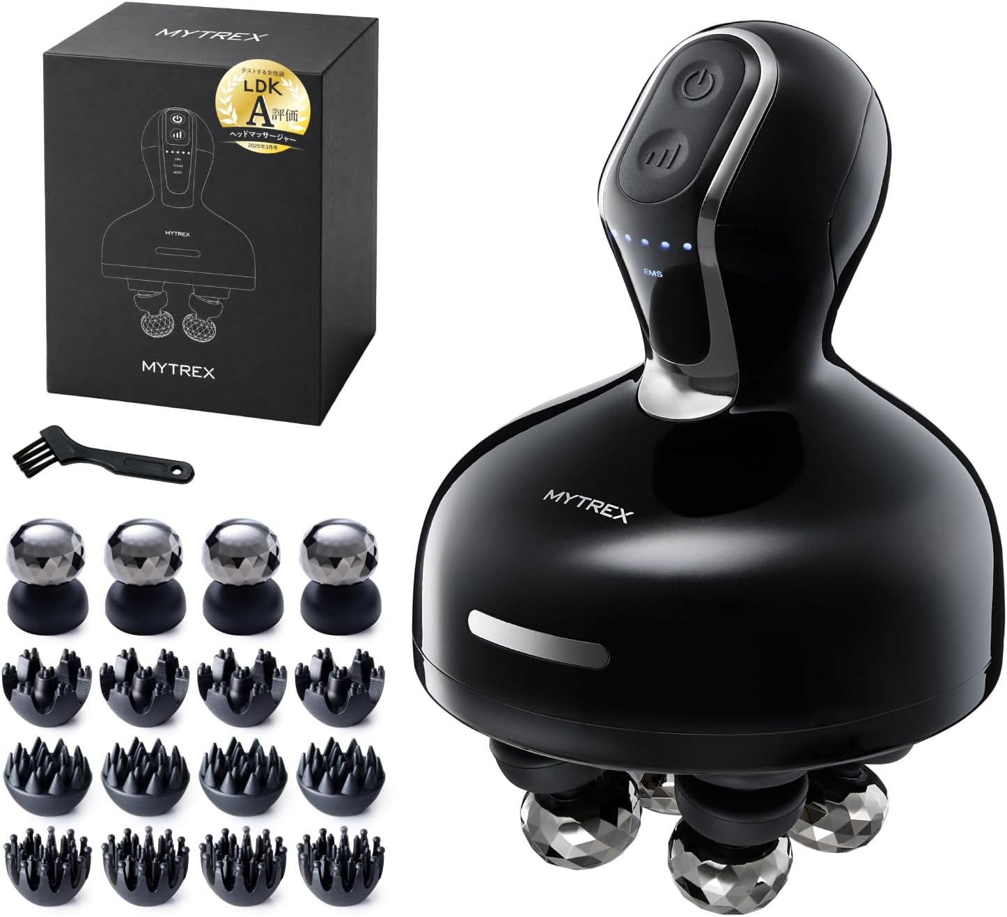 (日本熱銷) MYTREX HEAD SPA DEEP 電動頭皮按摩器 MT-HSDX-24B 紅色LED IPX7防水 最新款 日本正規品代購
