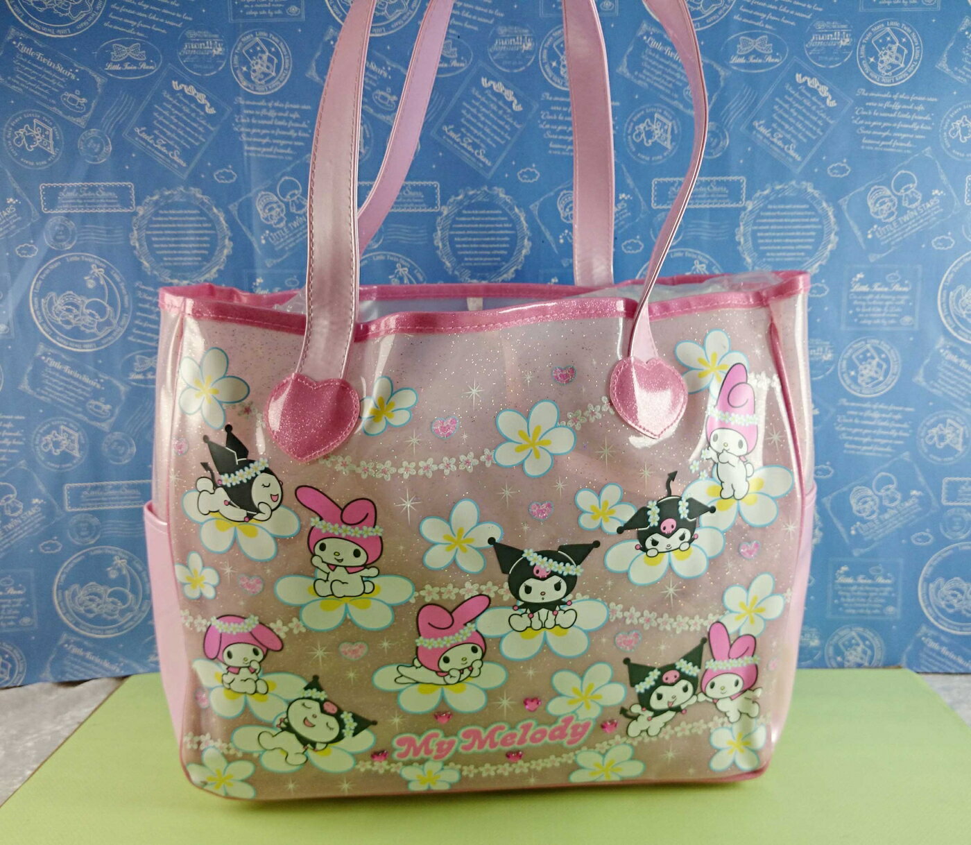 【震撼精品百貨】My Melody 美樂蒂 手提包 防水 花花 震撼日式精品百貨