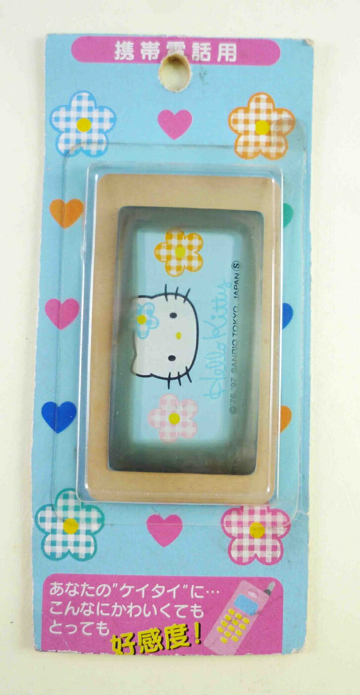 【震撼精品百貨】Hello Kitty 凱蒂貓 KITTY貼紙-防磁波貼紙-藍色 震撼日式精品百貨