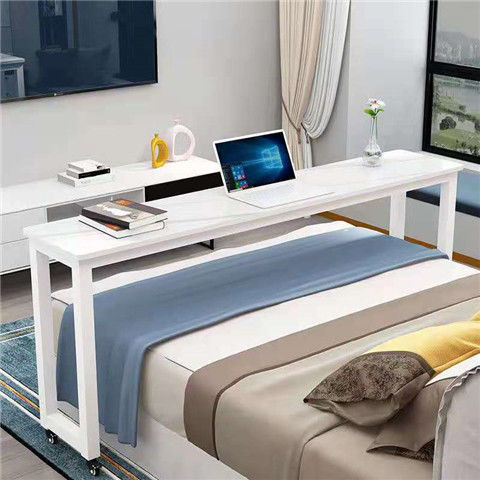 跨床桌可移動床尾桌家用床邊桌筆記本臺式電腦桌懶人床上書桌