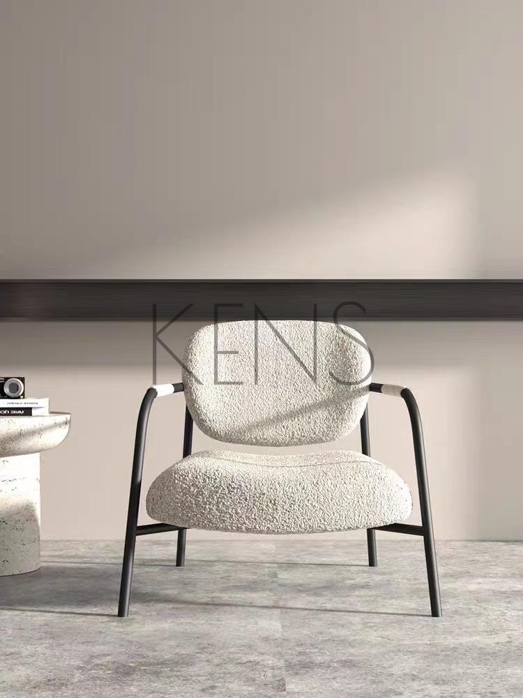 【KENS】沙發 沙發椅 設計師沙發椅子單人椅客廳懶人極簡單椅子北歐現代簡約陽臺休閑椅